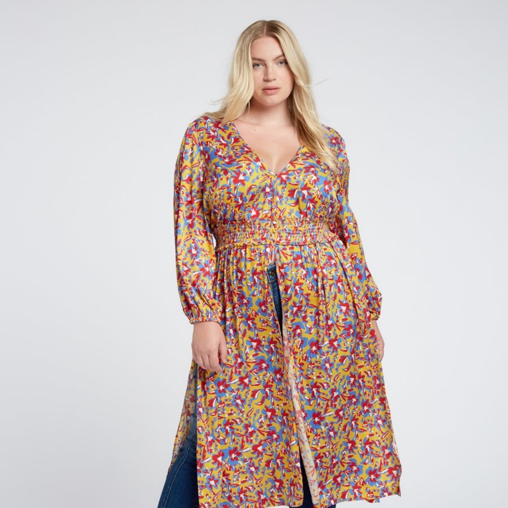 👗JXB Davina Smocked Duster - Picture 2 of 6
